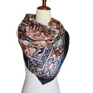 Orkide Scarf Women Wrap Square Turkey 35x35 Geometric Fashion Accessory Turkish